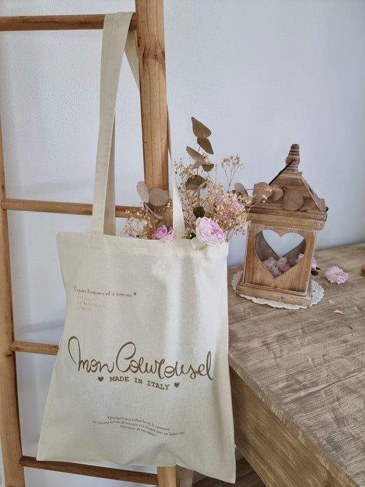 Tote Bag Panier “Mon Cœurousel”